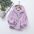 Children's Coral Velvet Hooded Jacket